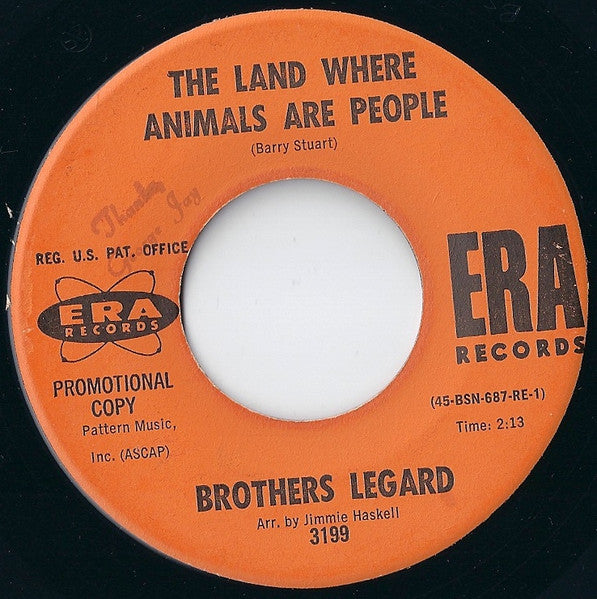 Brothers Legard – The Land Where Animals Are People / Coo-Ee Call