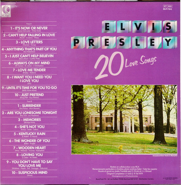 Elvis Presley – Rendez-Vous Avec Elvis (20 Love Songs)
