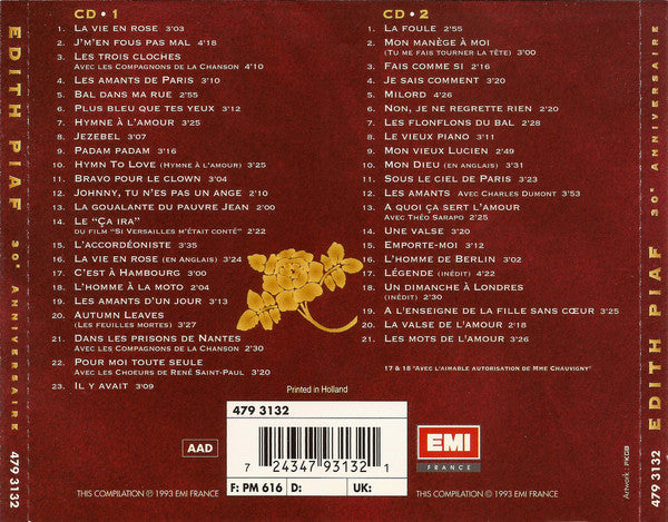 Edith Piaf – Edith Piaf - 30e Anniversaire
