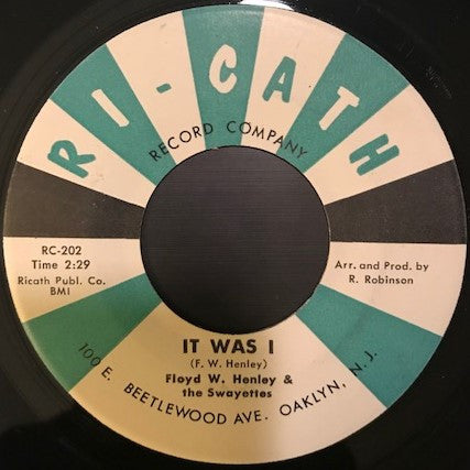 Floyd Henley ,& The Swayettes (2) – Anywhere You Go / It Was I
