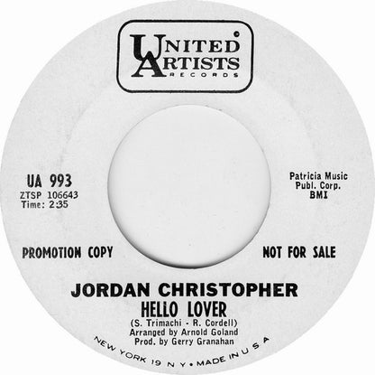Jordan Christopher – Hello Lover