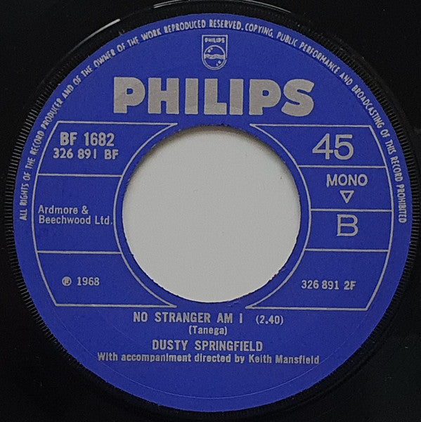 Dusty Springfield – I Close My Eyes And Count To Ten