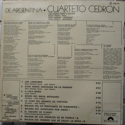 Cuarteto Cedron – De Argentina