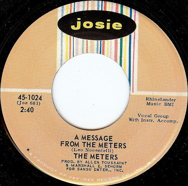 The Meters – A Message From The Meters / Zony Mash