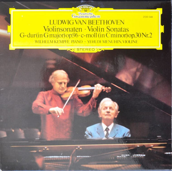 Ludwig Van Beethoven / Wilhelm Kempff, Yehudi Menuhin – Sonates Pour Piano Et Violon N° 7 En Ut Mineur, Op. 30 N° 2 - N° 10 En Sol Majeur, Op. 96