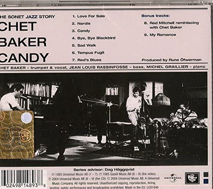 Chet Baker Featuring Jean-Louis Rassinfosse, Michel Graillier – Candy