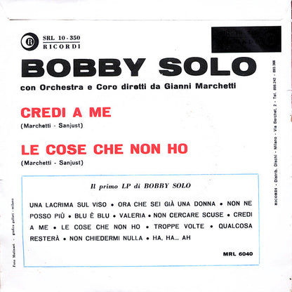 Bobby Solo – Credi A Me