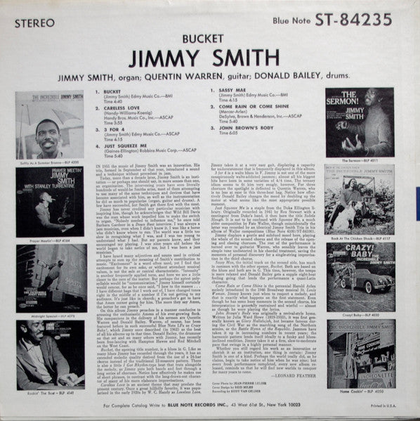 Jimmy Smith – Bucket