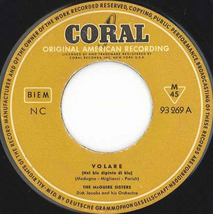 McGuire Sisters – Volare (Nel Blu, Dipinto Di Blu)