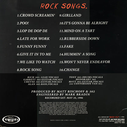 Boss 302 – Rock Songs