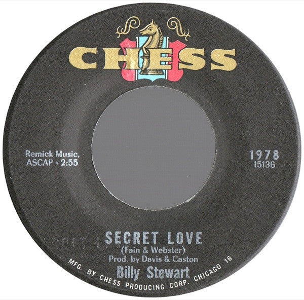 Billy Stewart – Secret Love / Look Back And Smile
