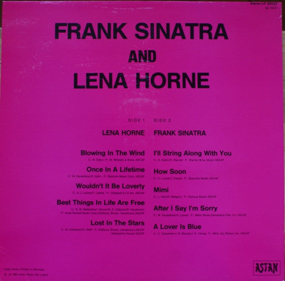 Frank Sinatra And Lena Horne – Frank Sinatra And Lena Horne
