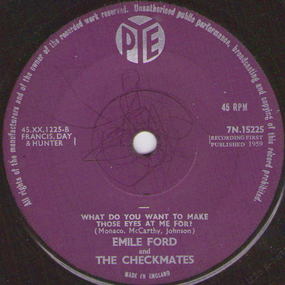 Emile Ford & The Checkmates – Don't Tell Me Your Troubles
