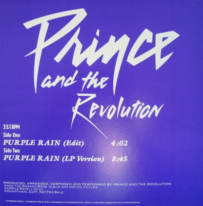 Prince And The Revolution – Purple Rain