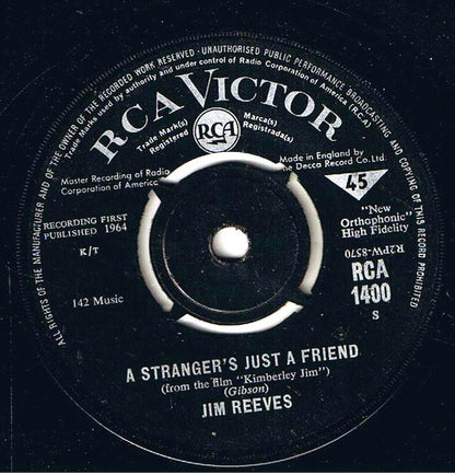 Jim Reeves – I Won't Forget You