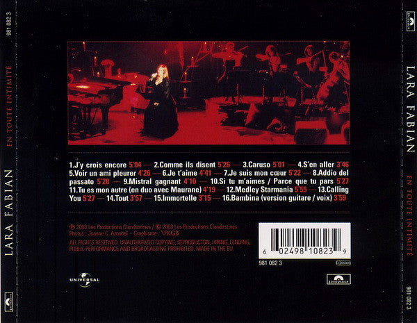 Lara Fabian – En Toute Intimité