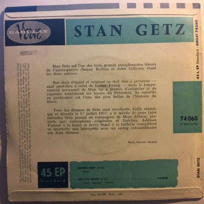 Stan Getz – Down Beat / Bye Bye Blues