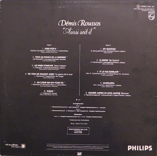 Demis Roussos – "Ainsi Soit-il"