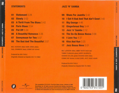 Milt Jackson – Statements / Jazz 'n' Samba