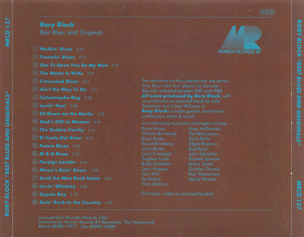 Rory Block – Best Blues And Originals