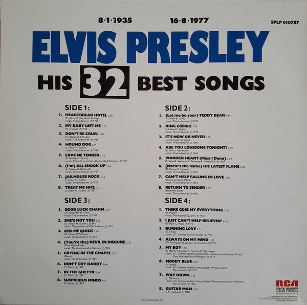 Elvis Presley – His 32 Best Songs