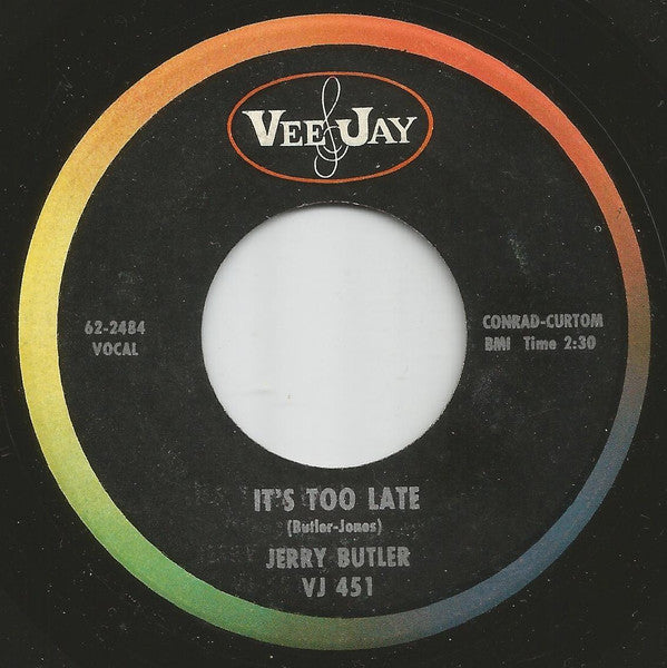 Jerry Butler – Make It Easy On Yourself / It's Too Late
