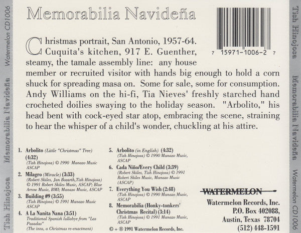 Tish Hinojosa – Memorabilia Navidena