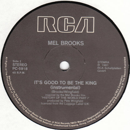 Mel Brooks – It's Good To Be The King Rap