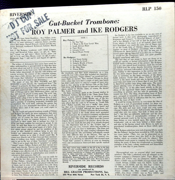 Roy Palmer / Ike Rodgers – Gut-Bucket Trombones