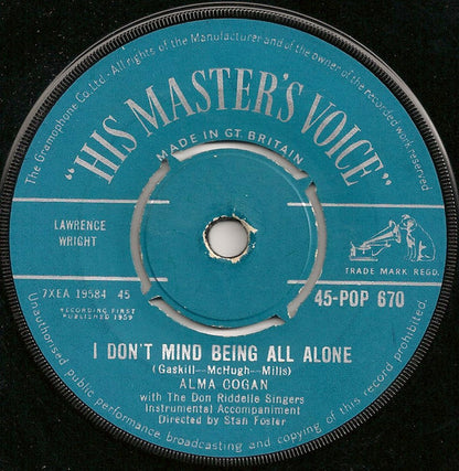 Alma Cogan With The Don Riddelle Singers – We Got Love