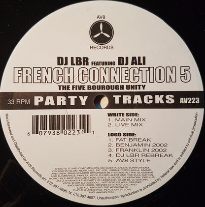 DJ LBR Featuring Big Ali – French Connection 5 (The Five Bourough Unity)