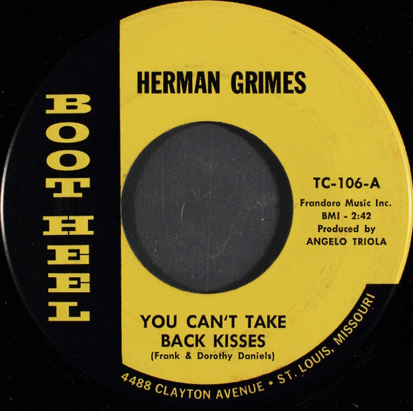 Herman Grimes – You Can't Take Back Kisses