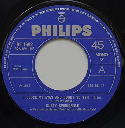 Dusty Springfield – I Close My Eyes And Count To Ten