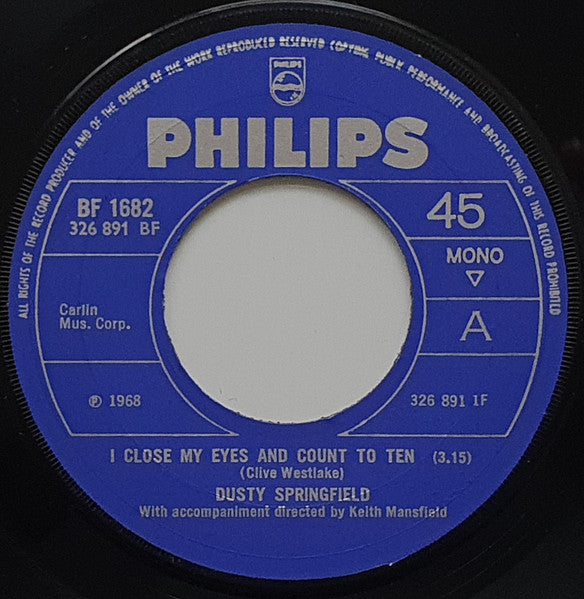 Dusty Springfield – I Close My Eyes And Count To Ten