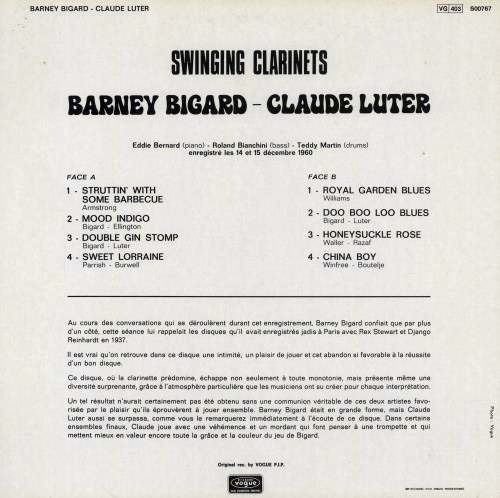 Barney Bigard - Claude Luter – Swinging Clarinets