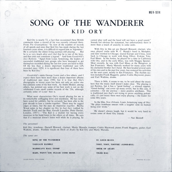 Kid Ory – Song Of The Wanderer
