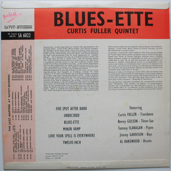 Curtis Fuller's Quintet – Blues-ette