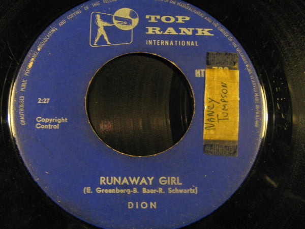 Dion (3) – Runaround Sue / Runaway Girl