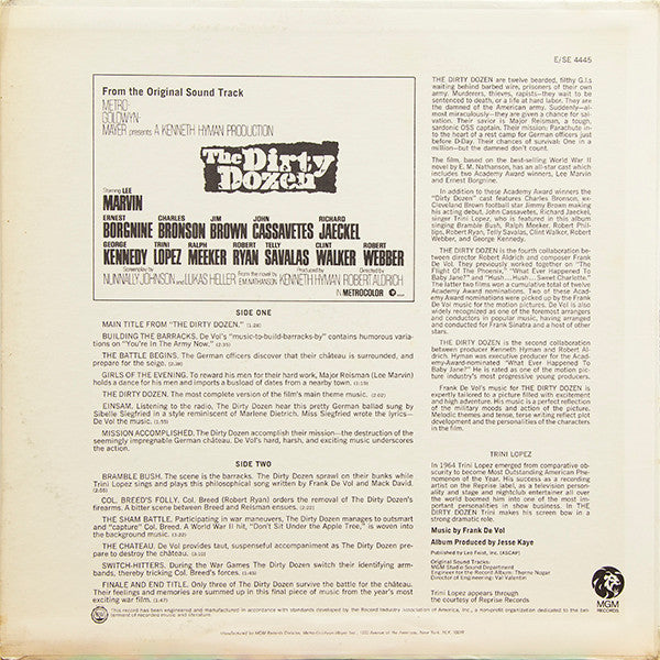 Frank De Vol – The Dirty Dozen (Music From The Original Sound Track)