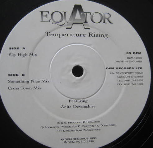 Equator – Temperature Rising