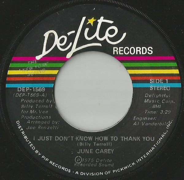 June Carey – I Just Don't Know How To Thank You