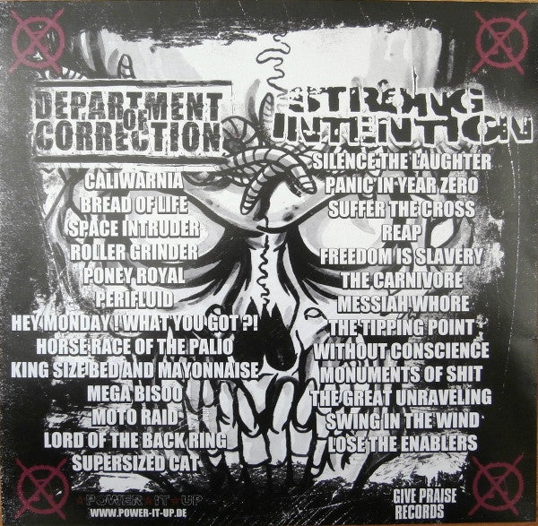 Department Of Correction / Strong Intention – Department Of Correction / Strong Intention