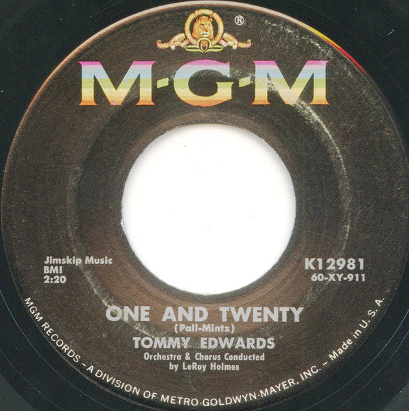 Tommy Edwards – Vaya Con Dios (May God Be With You) / One And Twenty