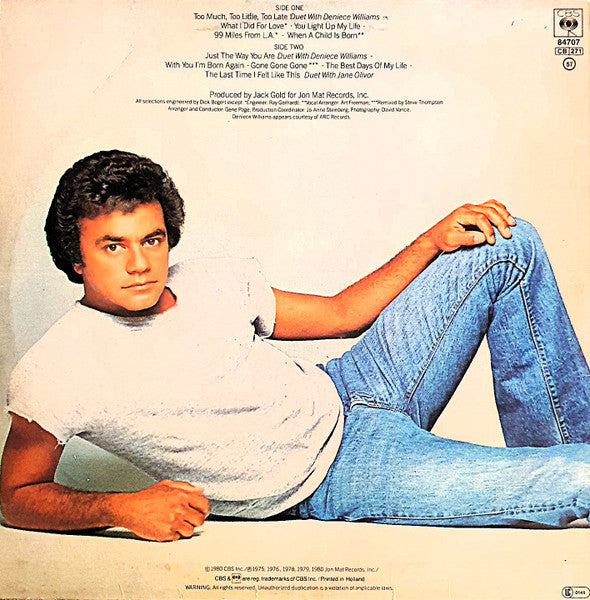 Johnny Mathis – The Best Of Johnny Mathis: 1975-1980
