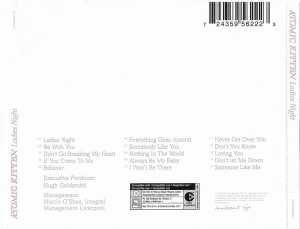 Atomic Kitten – Ladies Night
