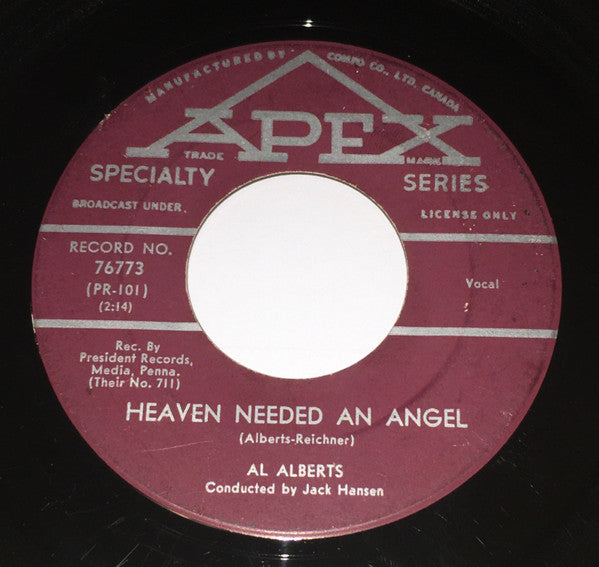 Al Alberts – Heaven Needed An Angel