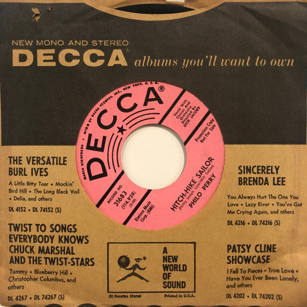 Philo Perry – Don’t Cry Baby / Hitch Hike Sailor