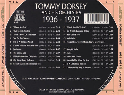 Tommy Dorsey And His Orchestra – 1936-1937