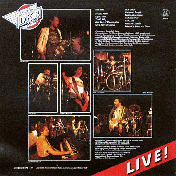 The Dave Kelly Band – Live!