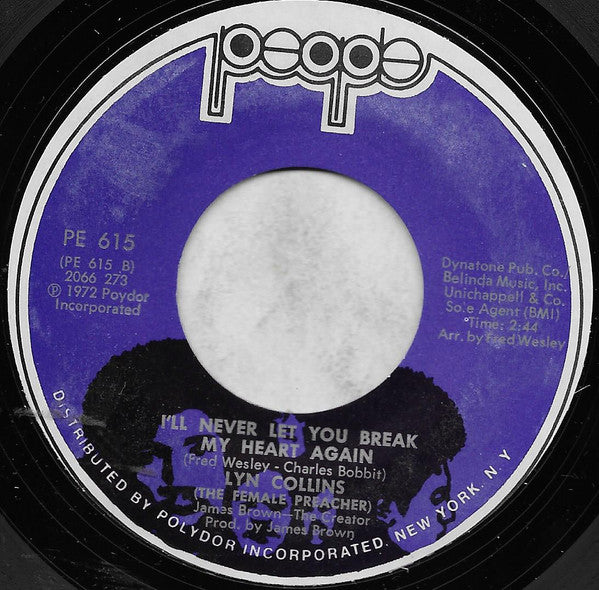 Lyn Collins – Me And My Baby Got A Good Thing Going / I'll Never Let You Break My Heart Again